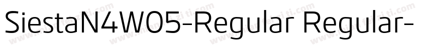 SiestaN4W05-Regular Regular字体转换